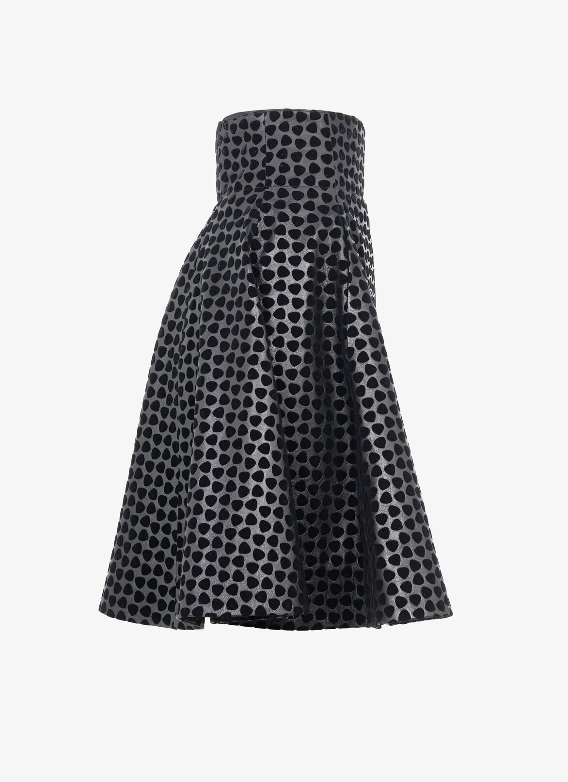 Wrap-Front Lambskin Skirt ALAÏA BLACK WRAP-FRONT LAMBSKIN SKIRT